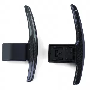 Sostituzione delle palette del cambio in carbonio reale adatte per BMW Serie 5 F10 F11 Serie 6 F06 F12 F13-image-6210559