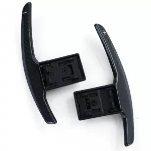 Sostituzione delle palette del cambio in carbonio reale adatte per BMW Serie 5 F10 F11 Serie 6 F06 F12 F13-image-6210562