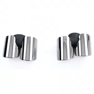 Terminali di scarico a doppio tubo lucidati adatti per Porsche 911 991.1 11-15 3.4 350CV-image-6210586