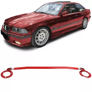 image-33-Rote Aluminium-Strebe vorne, geeignet für BMW E36 6 Zylinder 320i 323i 325i 328i 92-99