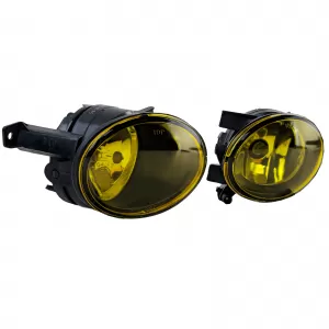 Clear glass fog light set yellow for VW Golf 6 VI Caddy Jetta Tiguan Touran