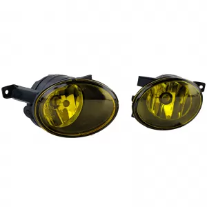 Clear glass fog light set yellow for VW Golf 6 VI Caddy Jetta Tiguan Touran