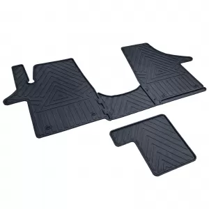 Premium rubber floor mat set 4-piece for VW T5 T6 Bus Transporter 2003-2019