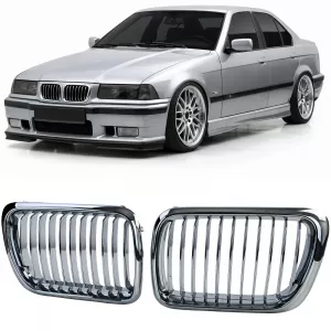 Sport front grille chrome fits for 3 Series BMW E36 Facelift 1996-2000