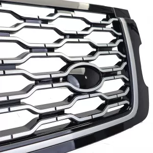 Griglia del radiatore nera e argento adatta per Range Rover Vogue L405 18-22-image-6210708