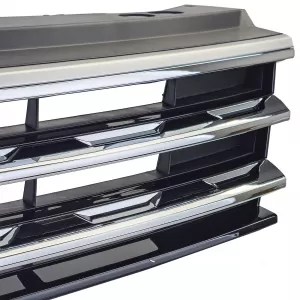 Radiator grille black with chrome strips for VW Tiguan II 2016-2020