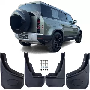 Premium mud flap set front and rear for Land Rover Defender L663 from 2020