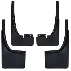 Mud Flap Set front and rear Black for Ford Ranger T6 T7 T8 12-22
