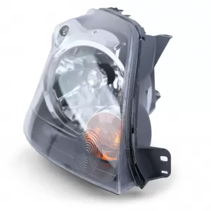 Headlight H4 Black with Motor Right for Ford Fiesta JH JD 05-07