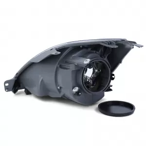 Headlight H4 Black with Motor Right for Ford Fiesta JH JD 05-07