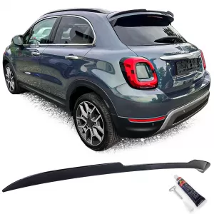 image-79-Roof rear spoiler lip black gloss suitable for Fiat 500X from 2014