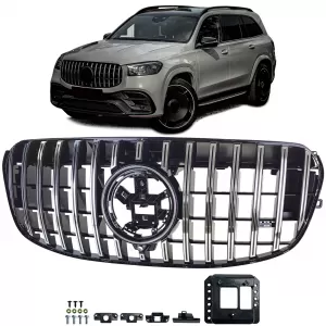 Sport grille black chrome for Mercedes GLS X167 from 2023