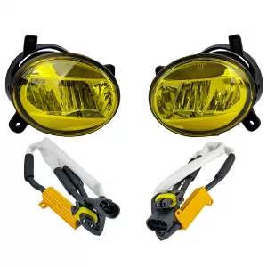 Clear glass LED fog light set yellow for Audi A4 8K A6 4F Q5 Seat Exeo