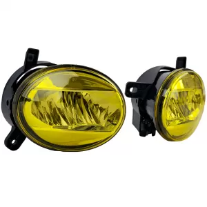 Clear glass LED fog light set yellow for Audi A4 8K A6 4F Q5 Seat Exeo