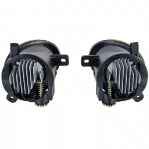 Clear glass LED fog light set yellow for Audi A4 8K A6 4F Q5 Seat Exeo