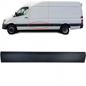 Trim strip sliding door side panel left for Mercedes Sprinter W906 06-18 L2 L3 L4