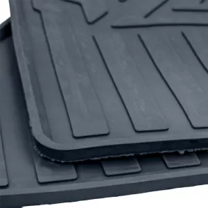 Premium rubber floor mat set, 6-piece, front + rear for VW T6.1 from year 2019