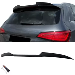 Roof rear spoiler lip performance black gloss for Audi SQ5 8R 2008-2016