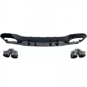 Kit carrozzeria paraurti diffusore posteriore griglia radiatore adatto per Mercedes W177 con A Design-Line-image-6211061