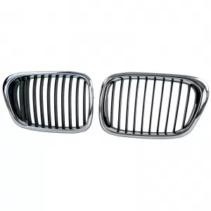 Sport grille front grill black chrome fits for 5 Series BMW E39 1995-2003