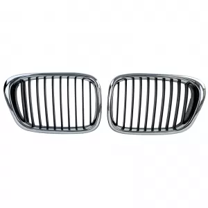 Sport grille front grill black chrome fits for 5 Series BMW E39 1995-2003