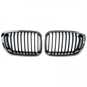 Sport front grille black chrome for 3 Series BMW E46 pre-facelift 1998-2001