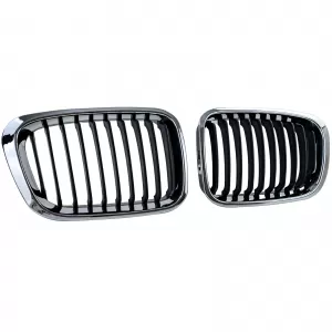 Sport front grille black chrome for 3 Series BMW E46 pre-facelift 1998-2001