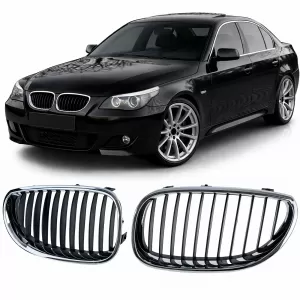 Sport grille front grill black chrome fits for 5 Series BMW E60 E61 2003-2010