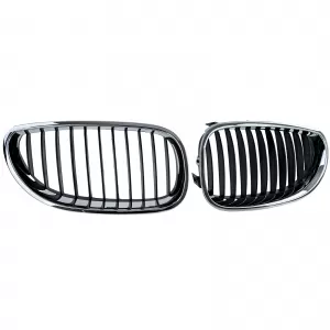 Sport grille front grill black chrome fits for 5 Series BMW E60 E61 2003-2010