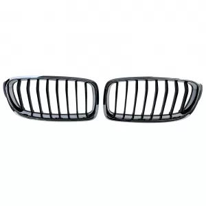 Grilă sport față neagră cromată, potrivită pentru BMW Seria 3 F30 F31 2011-2019-image-6211262