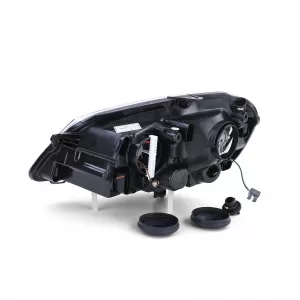 Headlight H7 H1 with LWR motor right for VW Polo 9N3 2005-2009