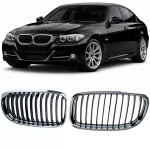 Sport front grille black chrome fits for 3 Series BMW E90 E91 2008-2012
