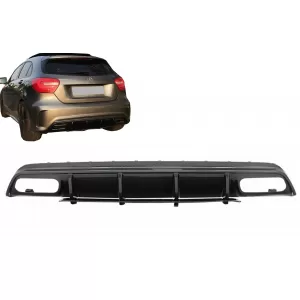 image-76-Rear Bumper Valance Diffuser suitable for Mercedes A-Class W176 (2013-2018) A45 Facelift Design Carbon Film
