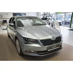 Paraurti posteriore Avisa protettore adatto per Skoda Superb Liftback 2015-2019, dopo il 2019, cromo-image-6211589