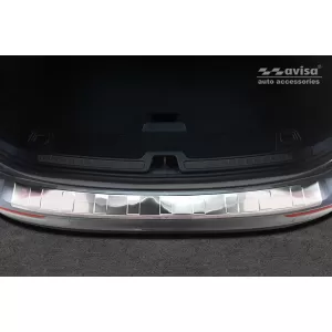 Paraurti posteriore Avisa protettore adatto per Volvo V60 station wagon dopo il 2018, cromo-image-6211612