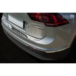 Paraurti posteriore Avisa protettore adatto per Volkswagen Tiguan, R-line, Allspace 2015-2020, dopo il 2020, eHybrid dopo il 2020, cromo-image-6211652