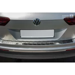 Paraurti posteriore Avisa protettore adatto per Volkswagen Tiguan, R-line, Allspace 2015-2020, dopo il 2020, eHybrid dopo il 2020, cromo-image-6211654