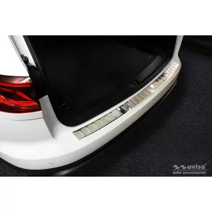 Paraurti posteriore Avisa protettore adatto per Volkswagen Touareg dopo il 2018, cromo-image-6211656