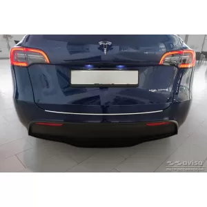 Avisa rear bumper protector suitable for Tesla Model Y after 2020, chrome