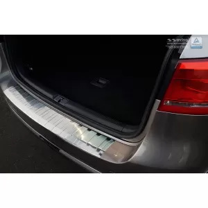 Protezione paraurti posteriore Avisa adatta per Volkswagen Passat B7 station wagon 2011-2014, cromo-image-6211724