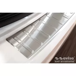 Protezione paraurti posteriore Avisa adatta per Volvo V60 2010-2013, V60 Cross Country 2010-2018, cromo-image-6211745