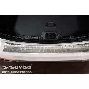 Protezione paraurti posteriore Avisa adatta per Volvo V60 2010-2013, V60 Cross Country 2010-2018, cromo-image-6211746