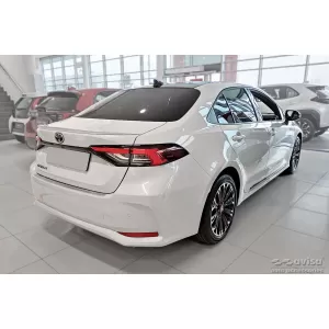 Paraurti posteriore Avisa protettore adatto per Toyota Corolla sedan dopo il 2018, Corolla GR Sport sedan dopo il 2019, cromo-image-6211791