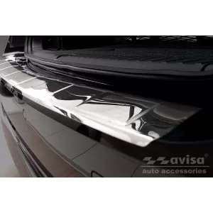 Protezione paraurti posteriore Avisa adatta per Skoda Octavia Combi dopo il 2019, Octavia RS dopo il 2020, cromo-image-6211825