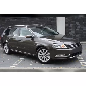Protezione paraurti posteriore Avisa adatta per Volkswagen Passat B7 2011-2014, verniciato nero-image-6211849