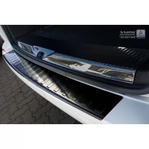Protezione paraurti posteriore Avisa adatta per Volkswagen Transporter T6, T6.1, Caravelle T6, T6.1 2015-2019, dopo il 2019, con una porta posteriore, verniciato nero-image-6211858