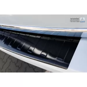 Protezione paraurti posteriore Avisa adatta per Volkswagen Transporter T6, T6.1, Caravelle T6, T6.1 2015-2019, dopo il 2019, con una porta posteriore, verniciato nero-image-6211860