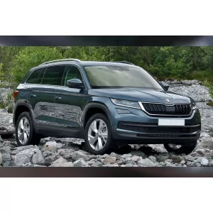 Paraurti posteriore Avisa protettore adatto per Skoda Kodiaq, Scout 2016-2021, dopo il 2021, RS 2019-2021, dopo il 2021, laccato nero-image-6211884