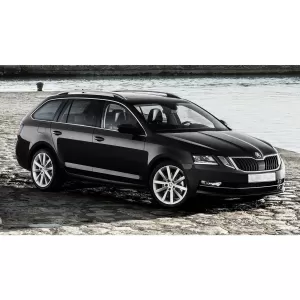 Protezione paraurti posteriore Avisa adatta per Skoda Octavia Combi 2016-2019, verniciato nero-image-6211890