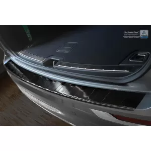 Avisa hátsó lökhárító védő Volvo XC60-hoz, R-Design 2017-2021, 2021 után, Plug-in Hybrid 2019-2021, 2021 után, fekete lakk-image-6211924